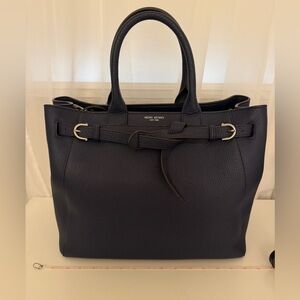 Henri Bendel Dark Leather Handbag